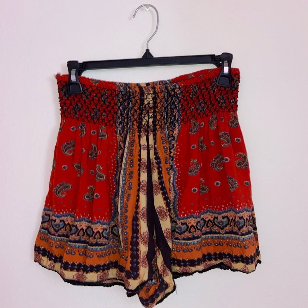Boho Vintage High Waisted Shorts